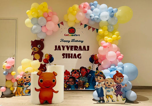 Cocomelon Theme Birthday Decor 5