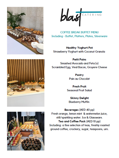 Coffee Break buffet by Blast Catering