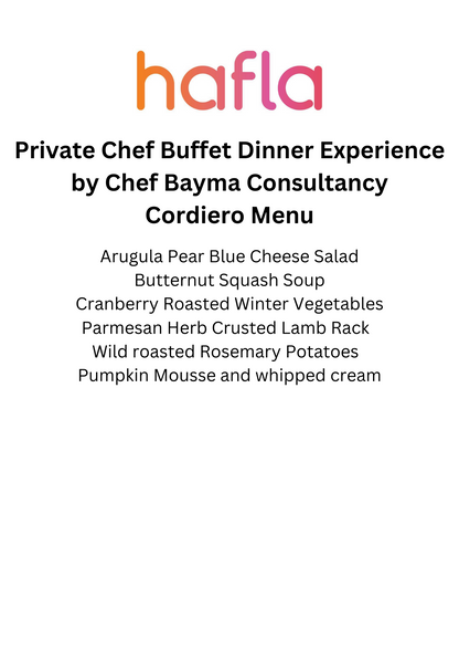 Private Chef Buffet Dinner Experience by CBC