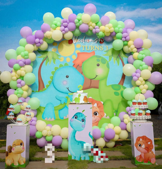 Cute Dinosaur 3rd Birthday Decor