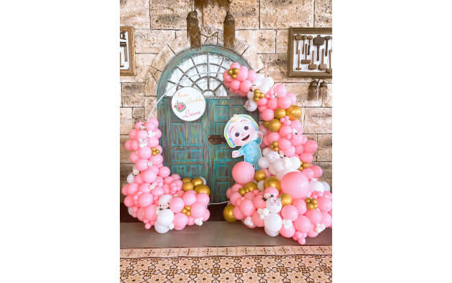 Pink Cocomelon Backdrop Decor