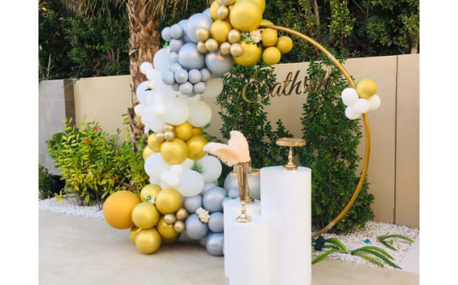 Round Ring Customized Name Decor