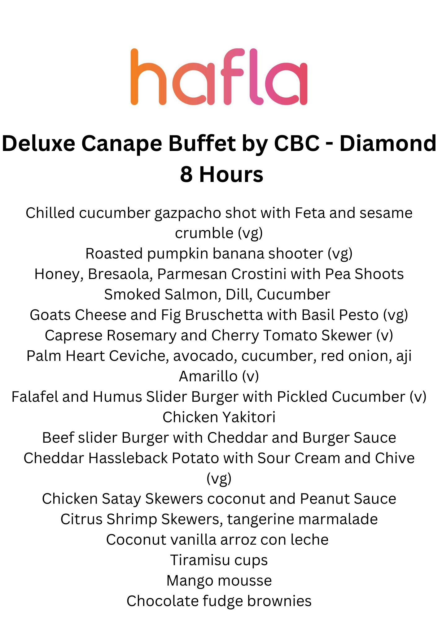 Deluxe Canape Buffet by CBC