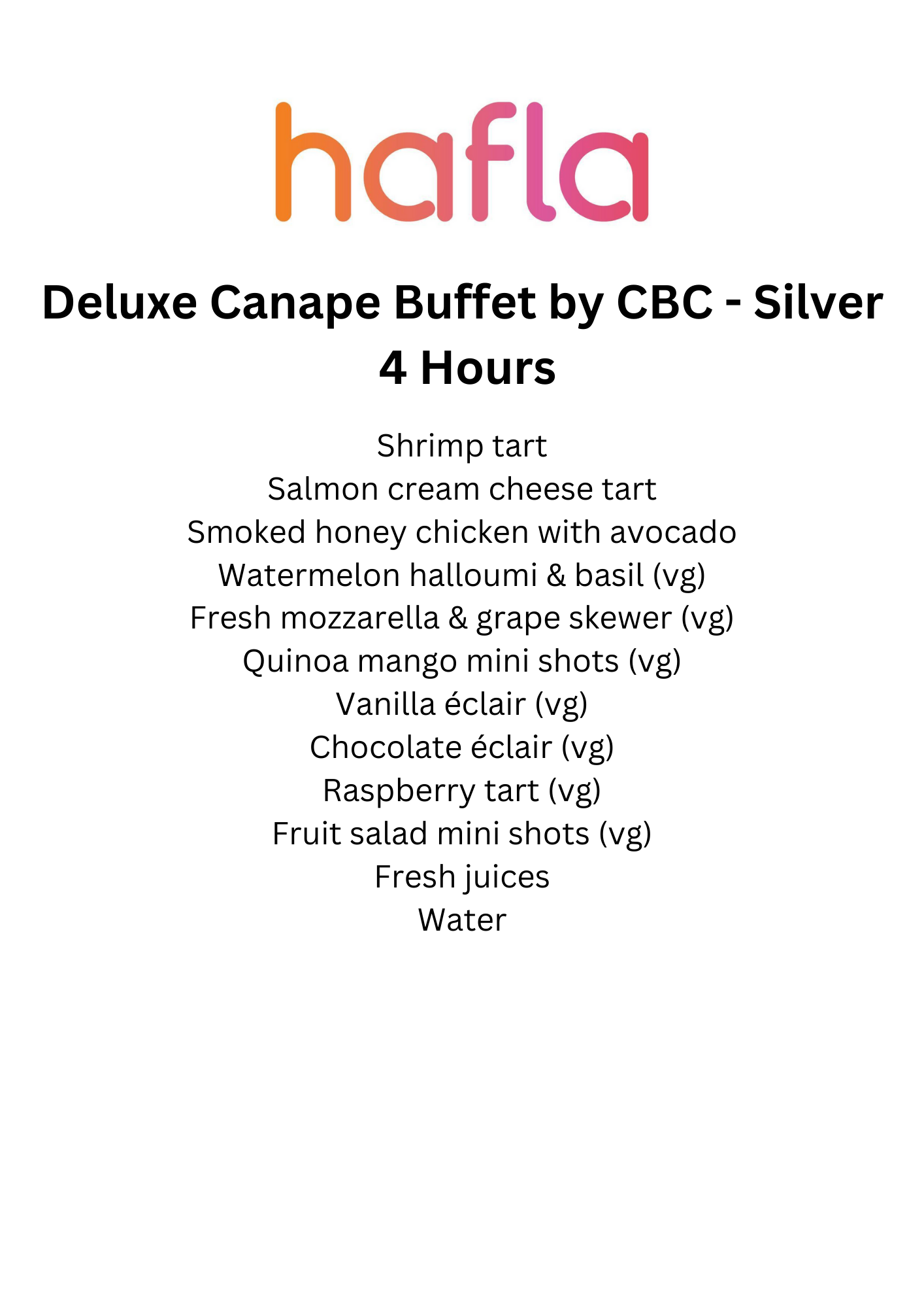 Deluxe Canape Buffet by CBC