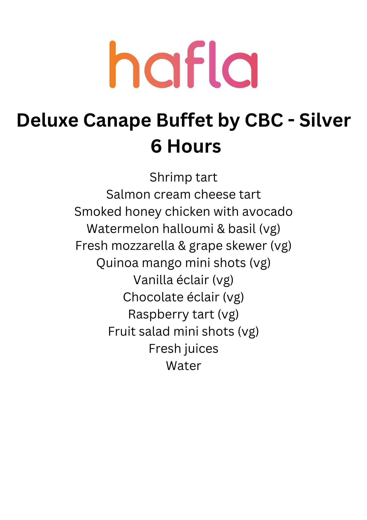 Deluxe Canape Buffet by CBC