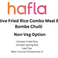 Executive Fried Rice Combo Meal Box by Bombe Chulli