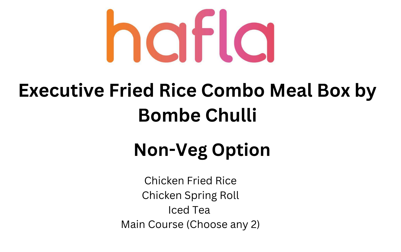 Executive Fried Rice Combo Meal Box by Bombe Chulli