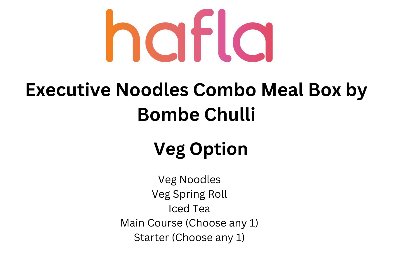 Executive Noodles Combo Meal Box by Bombe Chulli