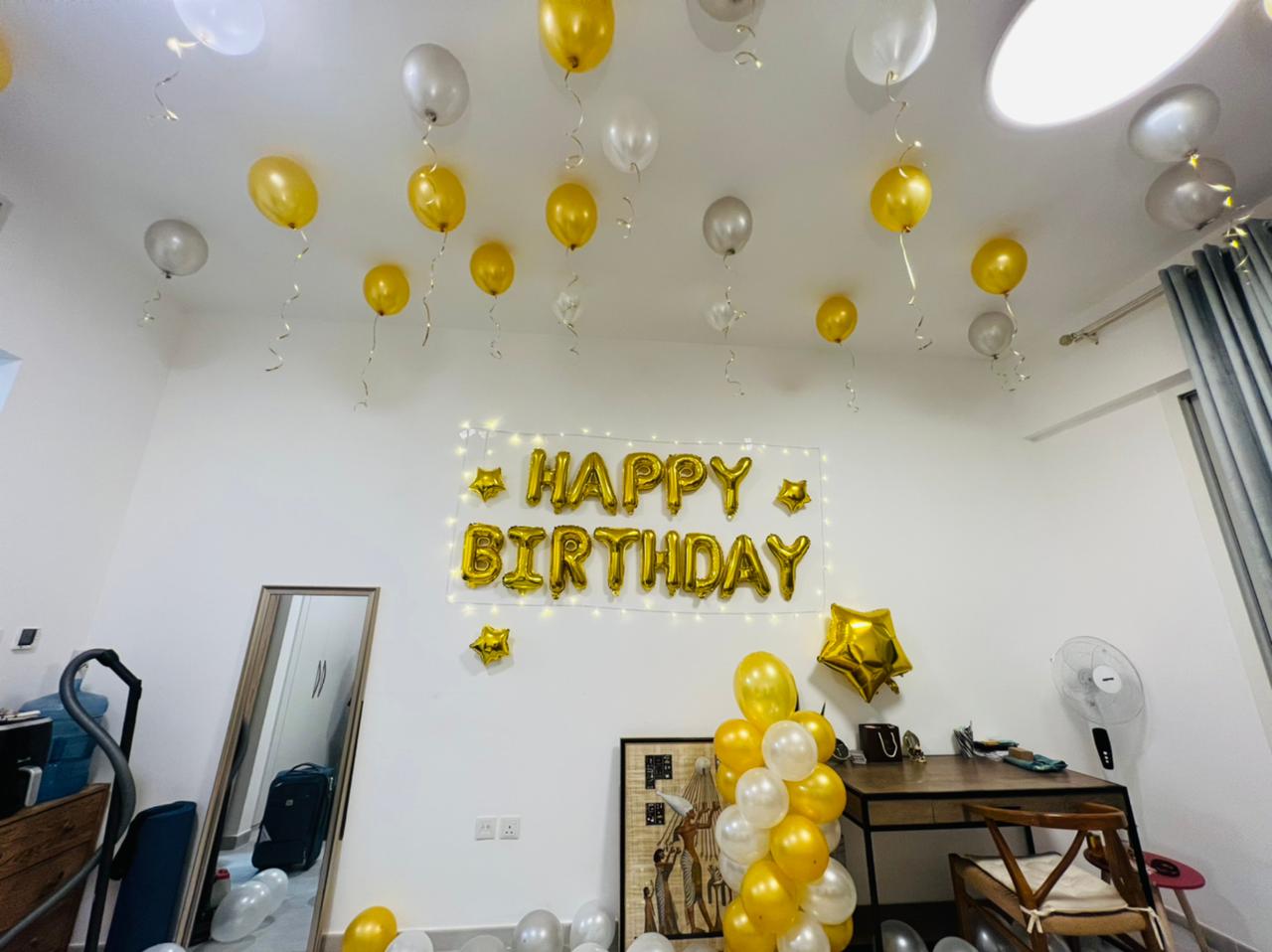 Gold Birthday Decor