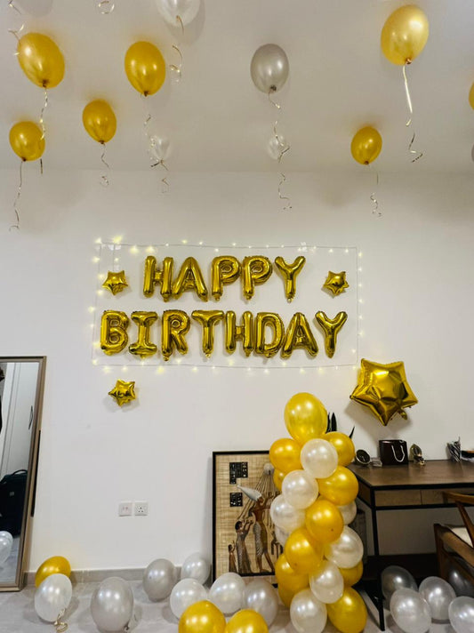 Gold Birthday Decor