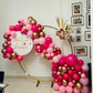 Gold Red Ring Backdrop Decor