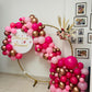Gold Red Ring Backdrop Decor