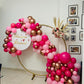 Gold Red Ring Backdrop Decor