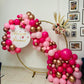 Gold Red Ring Backdrop Decor