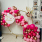 Gold Red Ring Backdrop Decor