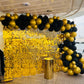 Gold Wall Birthday Decor