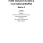 Hafla Exclusive Arabic and International Buffet
