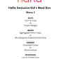Hafla Exclusive Kid's Meal Box