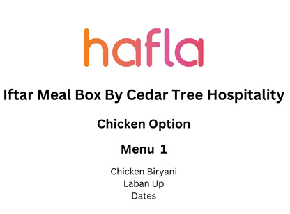 Iftar Meal Box By Cedar Tree Hospitality