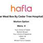 Iftar Meal Box By Cedar Tree Hospitality