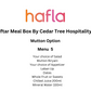 Iftar Meal Box By Cedar Tree Hospitality