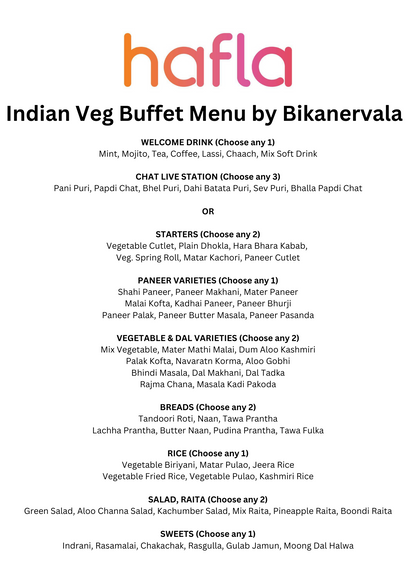 Indian Veg Buffet by Bikanervala