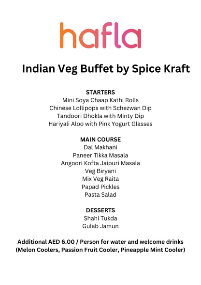 Indian Veg Buffet by Spice Kraft