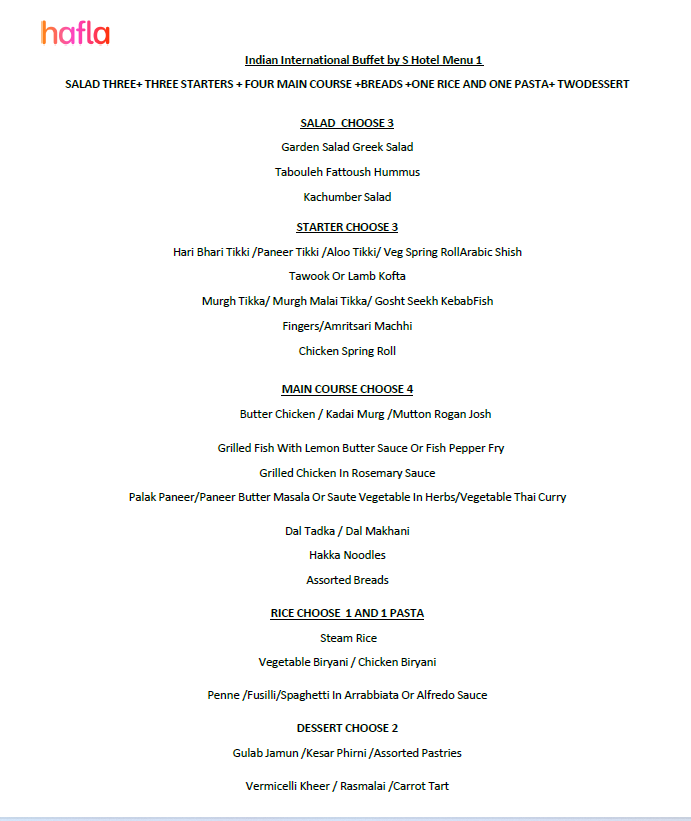 Indo International Buffet by S Hotel