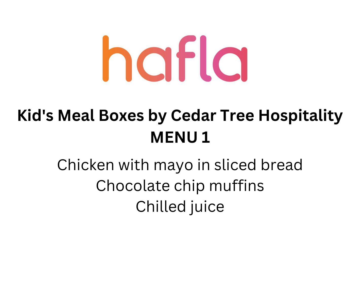 Kid's Meal Boxes by Cedar Tree Hospitality