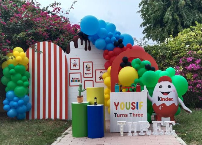 Kinder Theme Birthday Decor