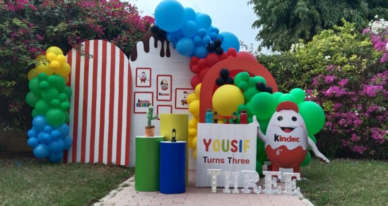 Kinder Theme Birthday Decor