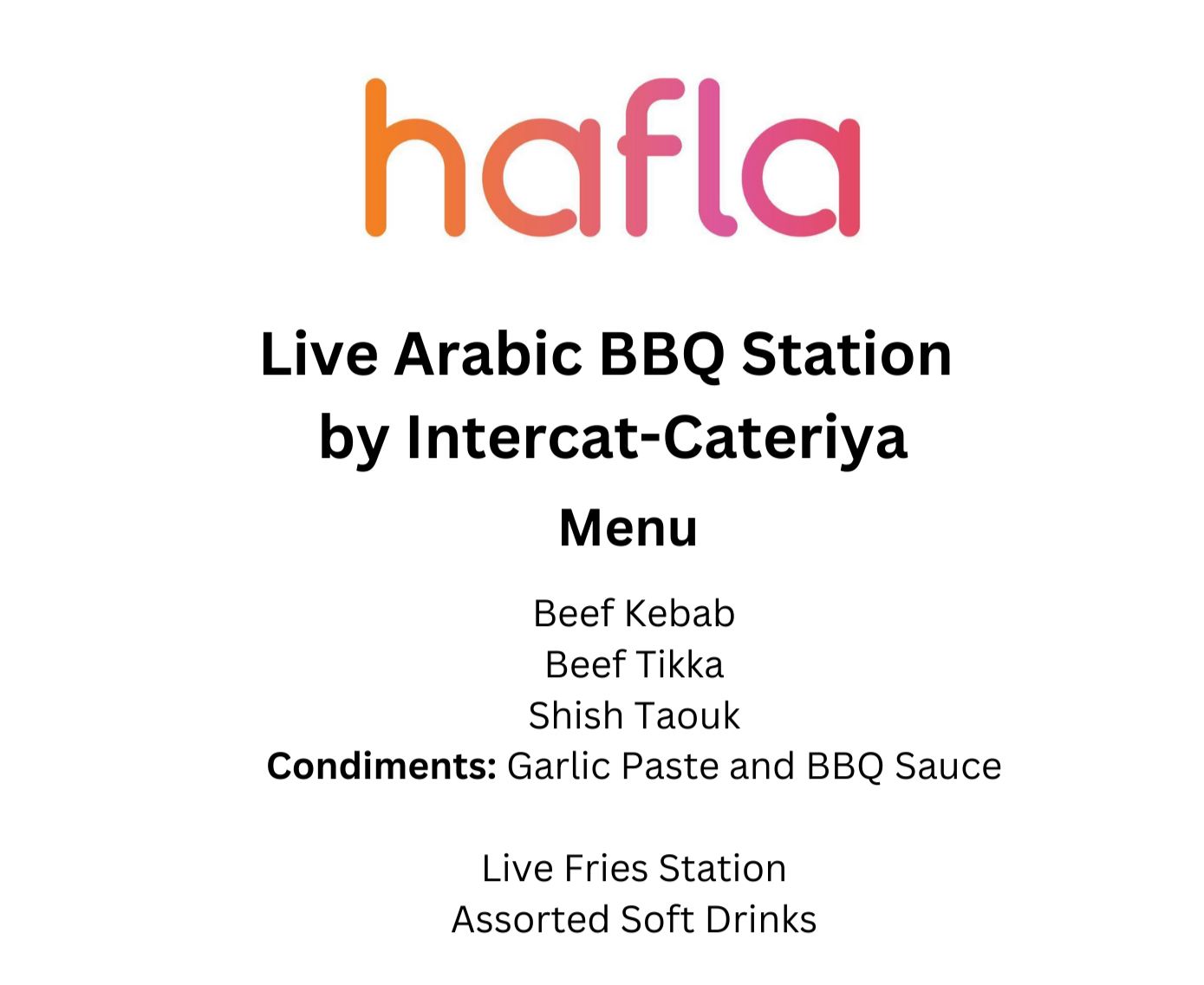 Live Arabic BBQ Station by Intercat-Cateriya