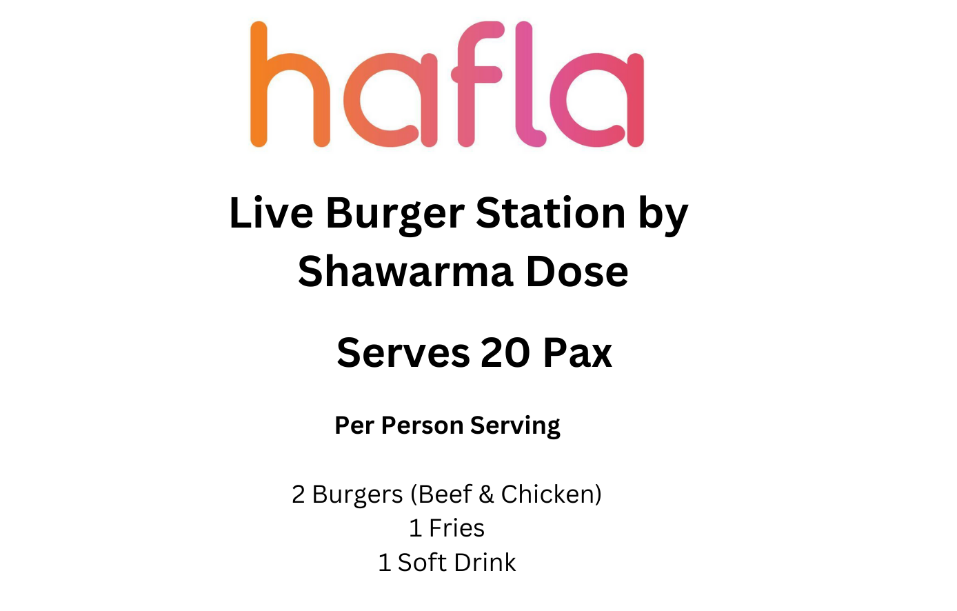 Live Burger Station by Shawarma Dose