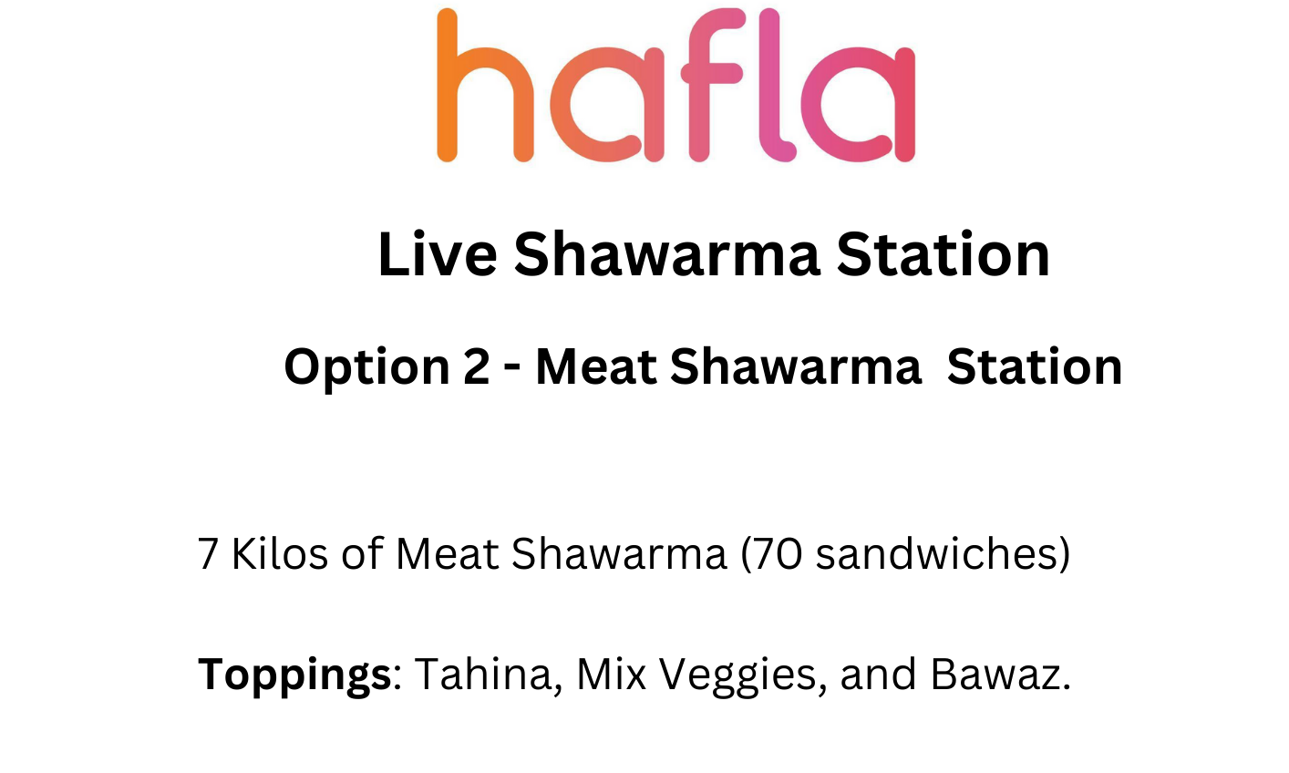 Live Shawarma Station by Wafi Gourmet
