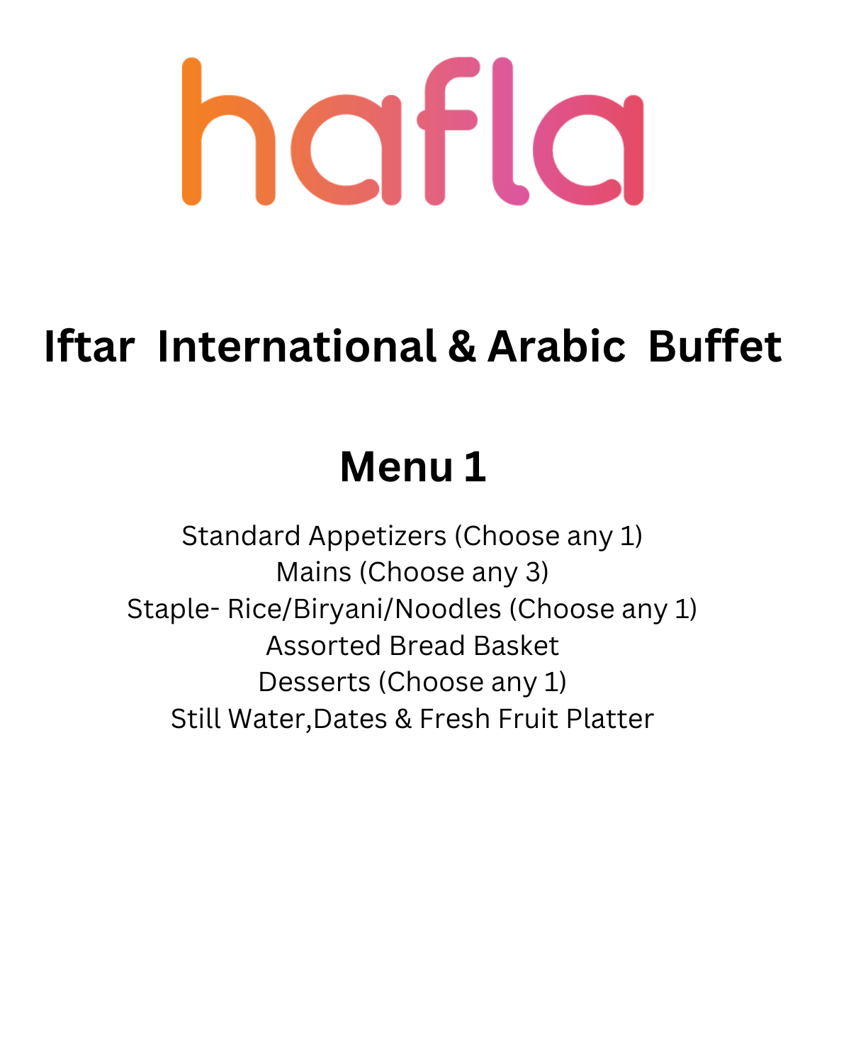 Iftar International and Arabic Buffet