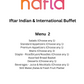 Iftar Indian and International Buffet