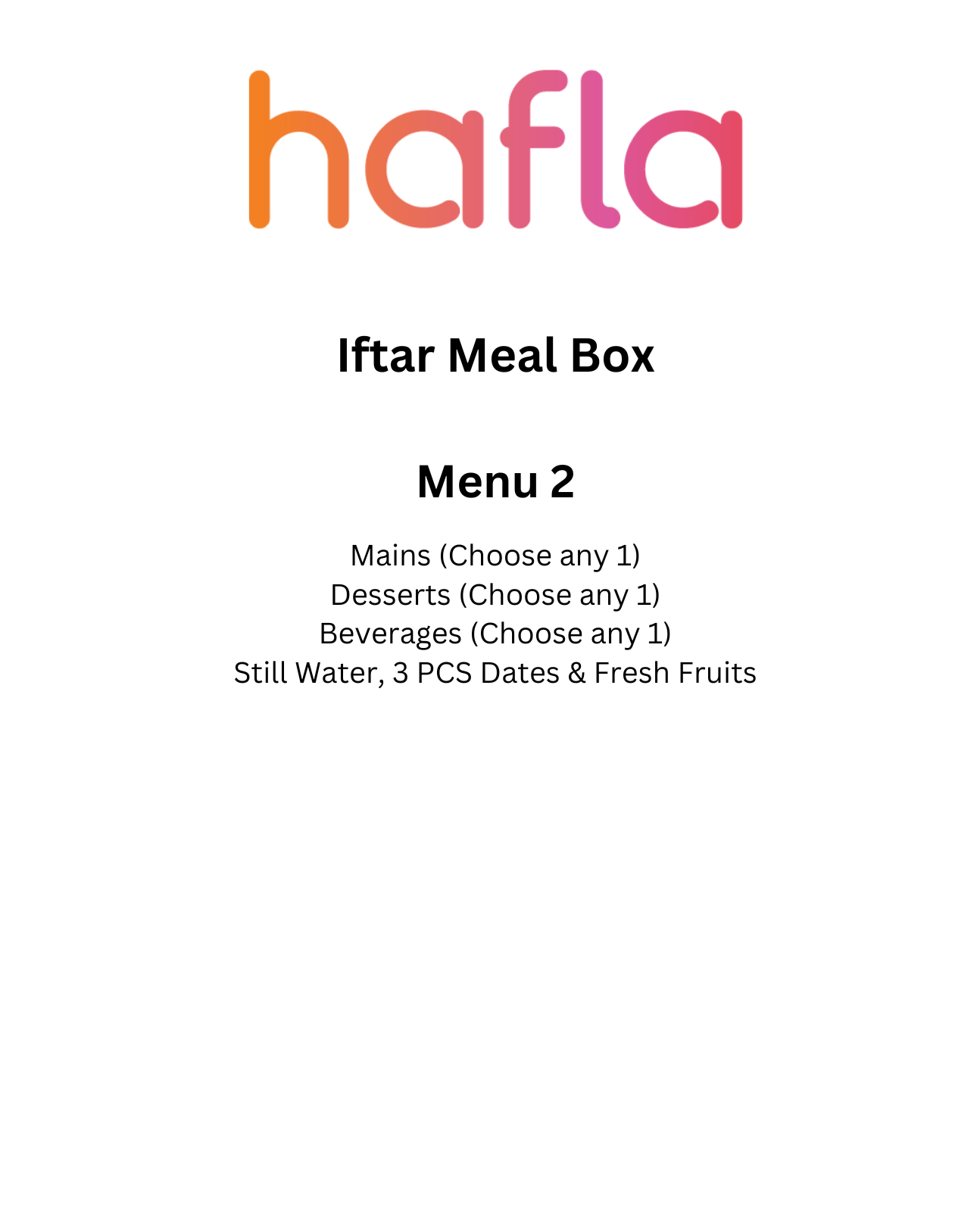 Iftar Meal Box
