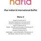 Iftar Indian and International Buffet