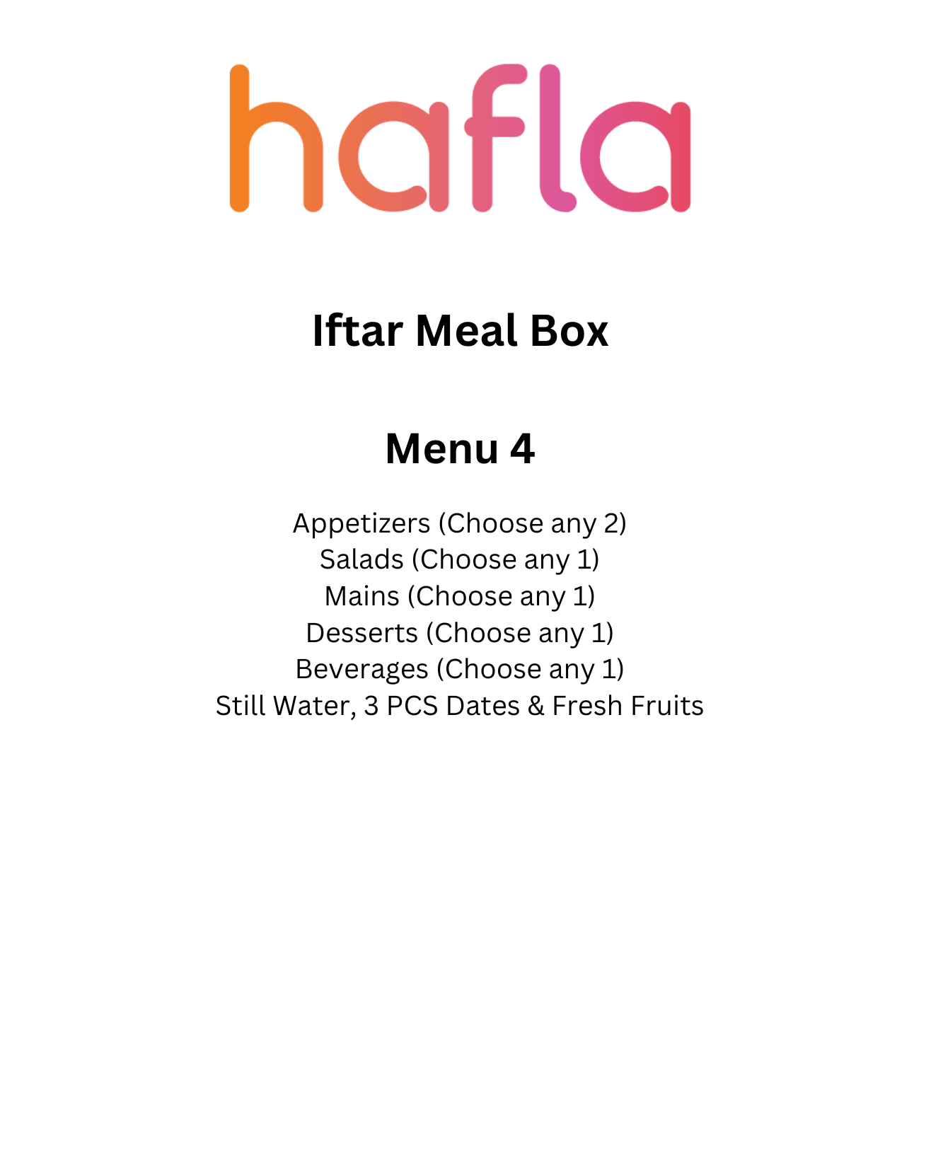 Iftar Meal Box