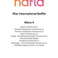 Iftar International Buffet