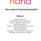 Iftar Indian and International Buffet