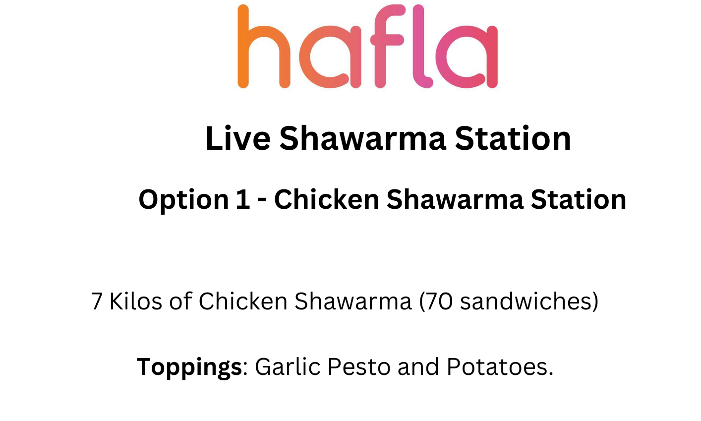 Live Shawarma Station by Wafi Gourmet