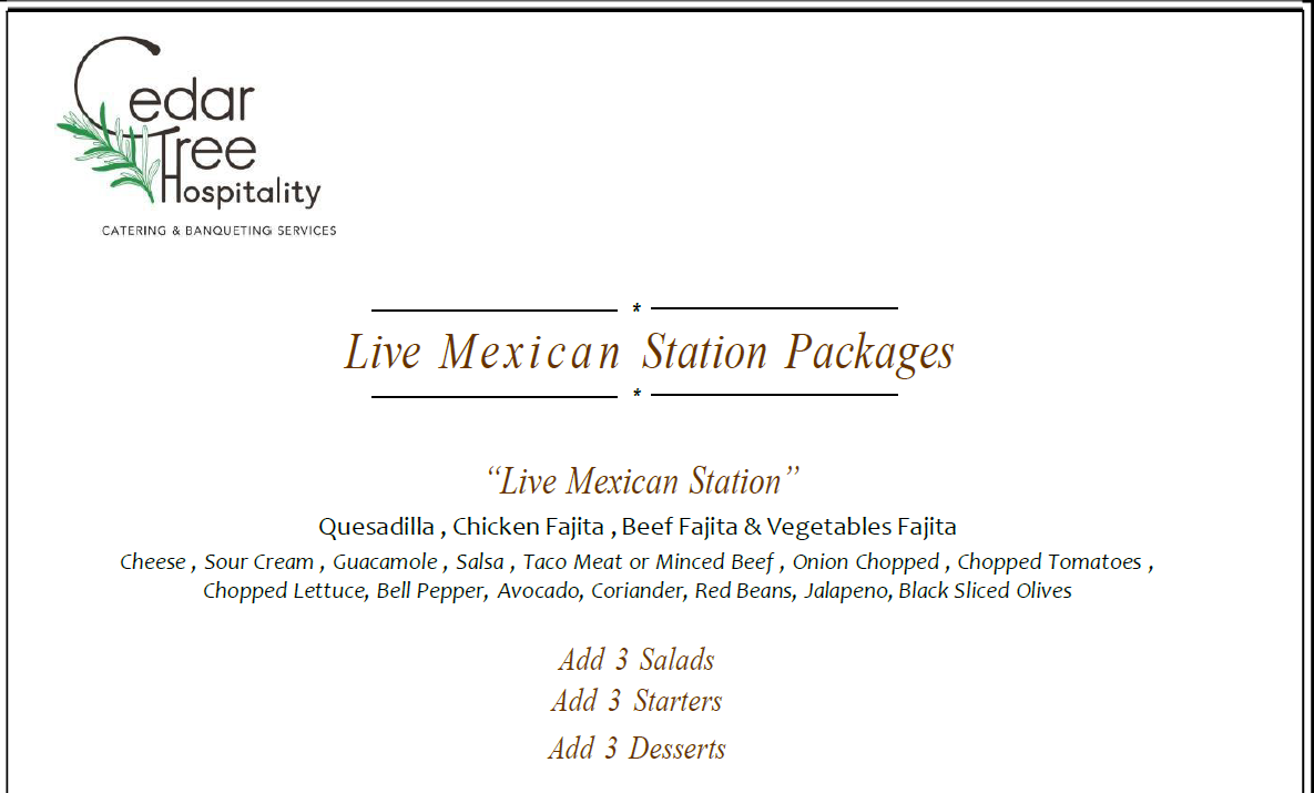 Live Mexican Station by Cedar Tree Hospitality