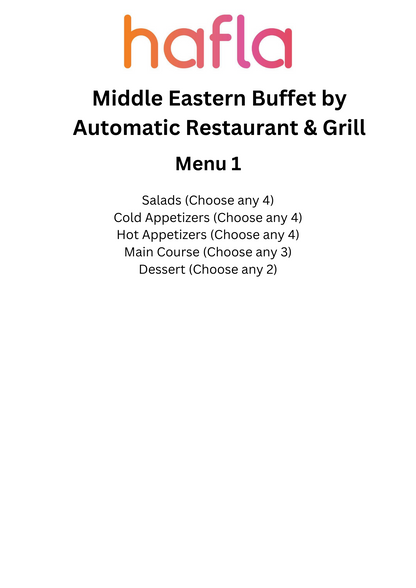 Middle Eastern Buffet by Automatic Restaurant and Grill