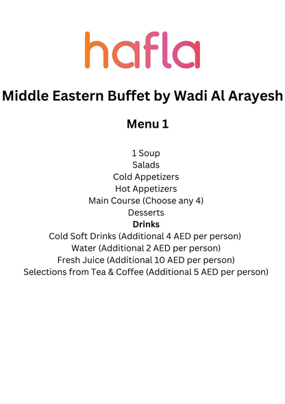 Middle Eastern Buffet by Wadi Al Arayesh