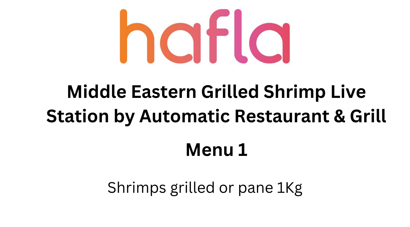 Middle Eastern Grilled Shrimp Live Station by Automatic Restaurant and Grill