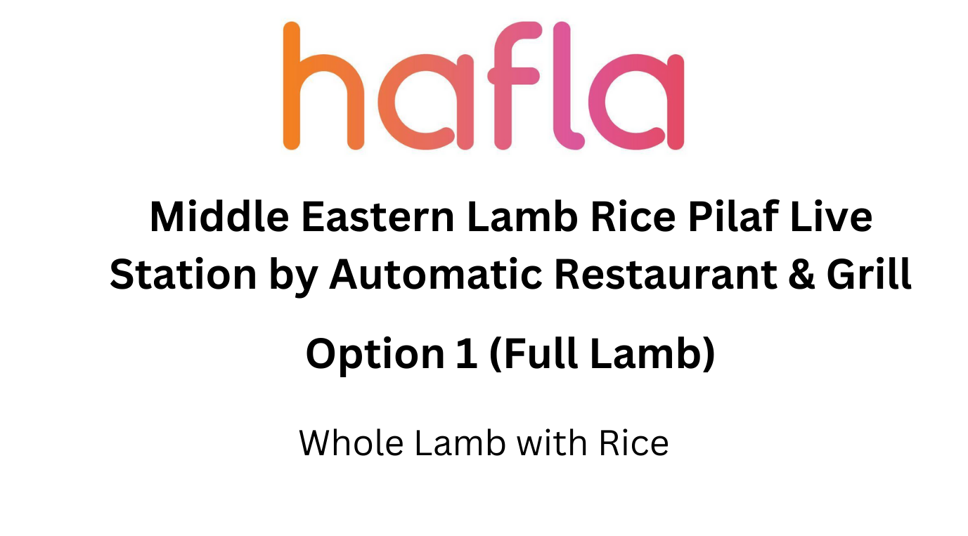 Middle Eastern Lamb Rice Pilaf Live Station by Automatic Restaurant and Grill