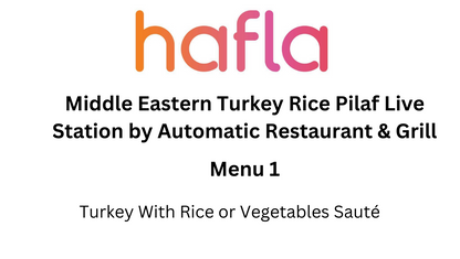 Middle Eastern Turkey Rice Pilaf Live Station by Automatic Restaurant and Grill