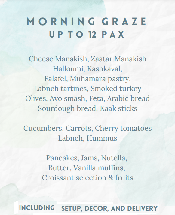Breakfast Grazing Table by Eat my Board