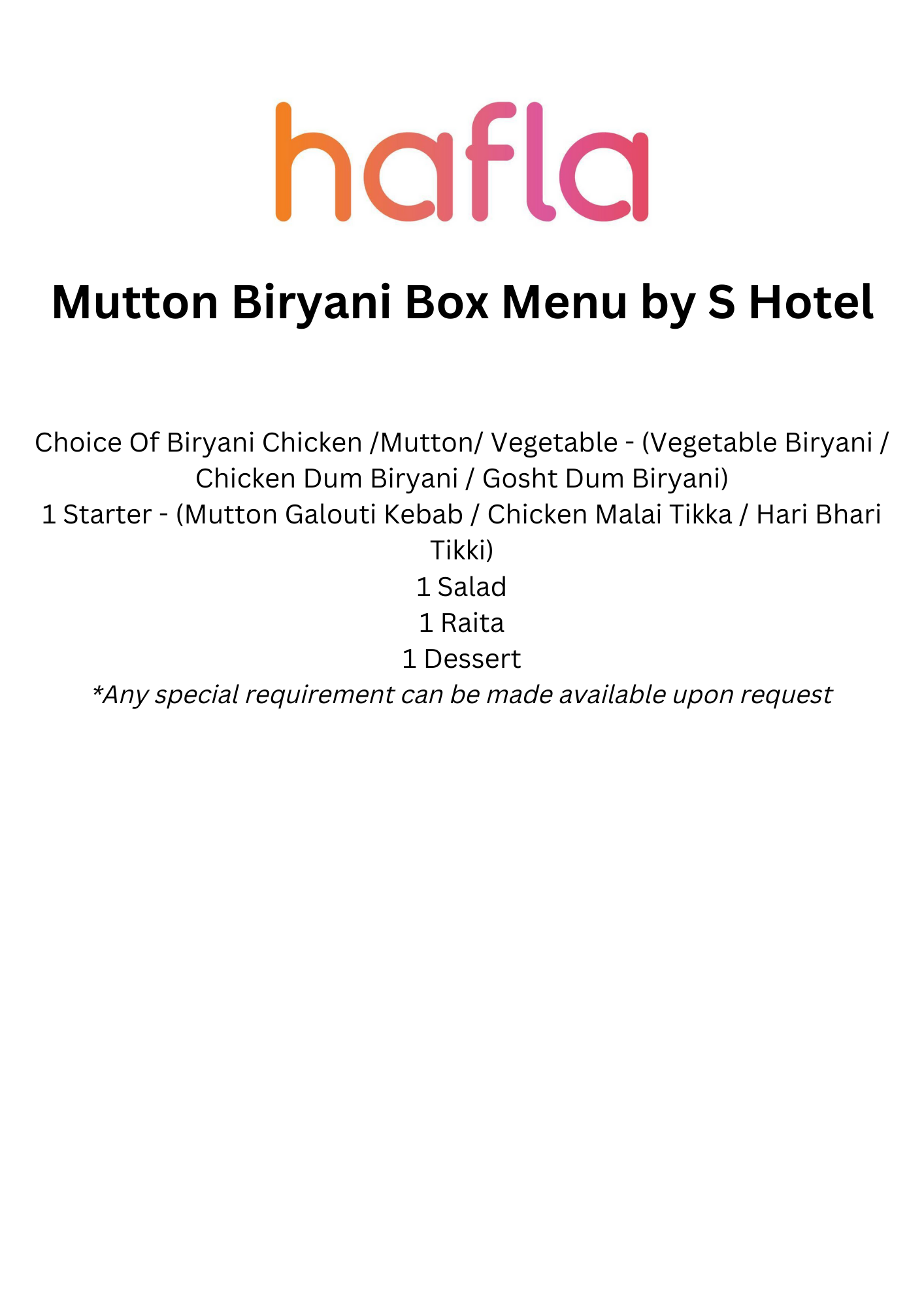 Biryani Box by S Hotel